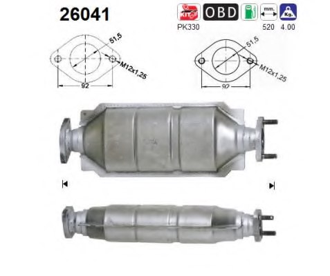 AS 26041 Catalytic Converter
